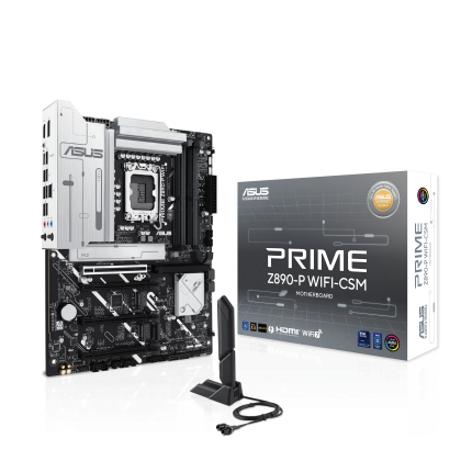 ASUS PRIME Z890-P WIFI CSM DDR5 INTEL LGA1851 ATX MOTHERBOARD (3+1YW)
