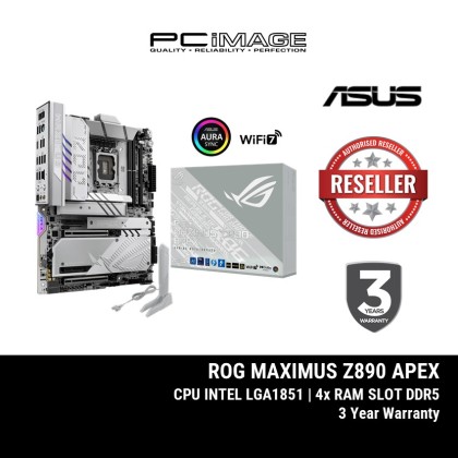 ASUS ROG MAXIMUS Z890 APEX DDR5 LGA1851 ATX GAMING MOTHERBOARD (3+1YW)