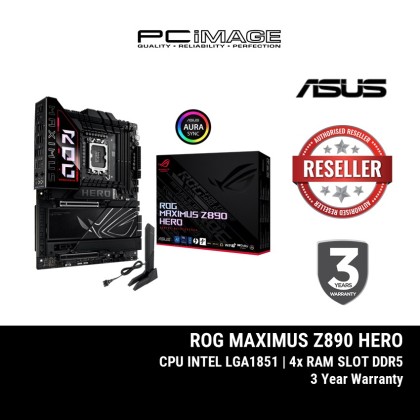 ASUS ROG MAXIMUS Z890 HERO DDR5 LGA1851 ATX GAMING MOTHERBOARD (3+1YW)