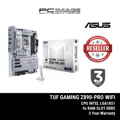 ASUS TUF GAMING Z890 PRO WIFI DDR5 LGA1851 ATX MOTHERBOARD (3+1YW)