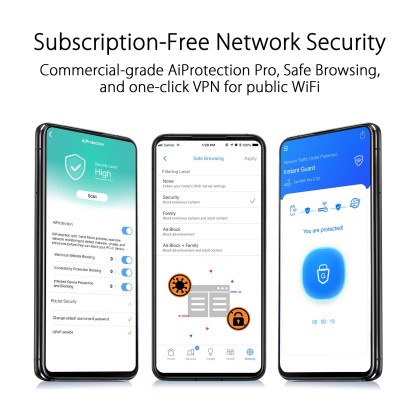 ASUS ZENWIFI PRO ET12 AXE11000 HIGH PERFORMANCE TRI-BAND NETWORK MESH WIFI 6E SYSTEM-BLACK