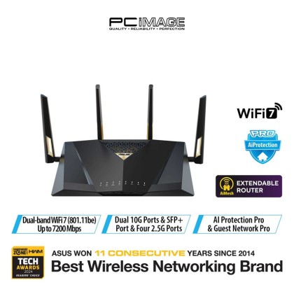 ASUS RT-BE88U BE7200 DUAL BAND WIFI 7 ROUTER