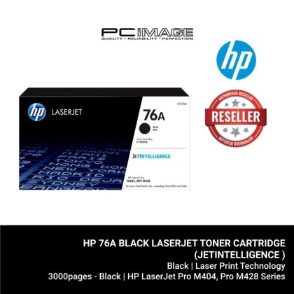 HP 76A BLACK LASERJET TONER CARTRIDGE (JETINTELLIGENCE ) (3000 PAGES)