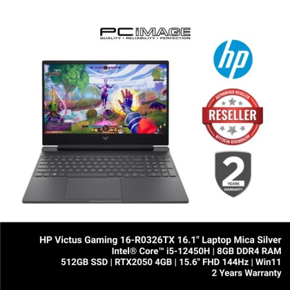HP Victus Gaming 15-FA1330TX/15-FA1334TX 15.6" Laptop (i5-12450H, 8GB 3200Mhz, 512GB SSD, RTX2050 4GB, Win11H 2YW)