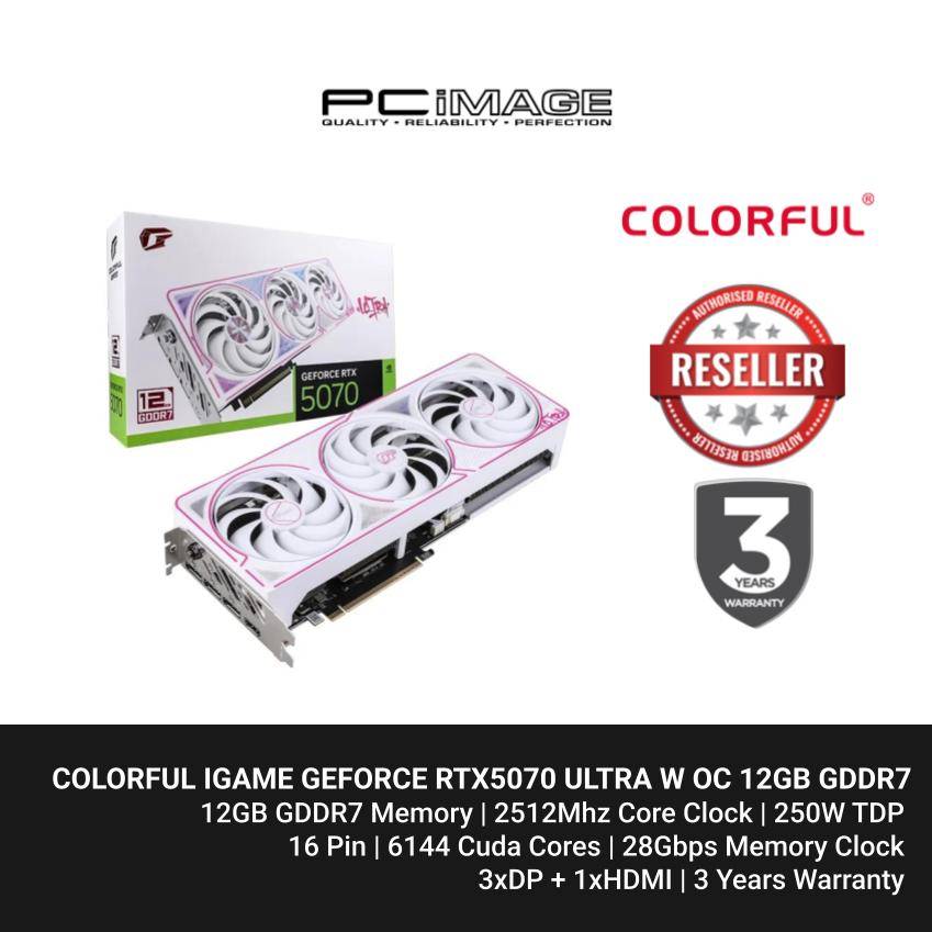 COLORFUL IGAME GEFORCE RTX5070 ULTRA W OC 12GB GDDR7 Graphic Card