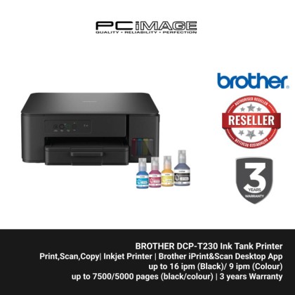 BROTHER DCP-T230 Ink Tank Printer (Print, Scan, Copy) + FREE RM50 TNG