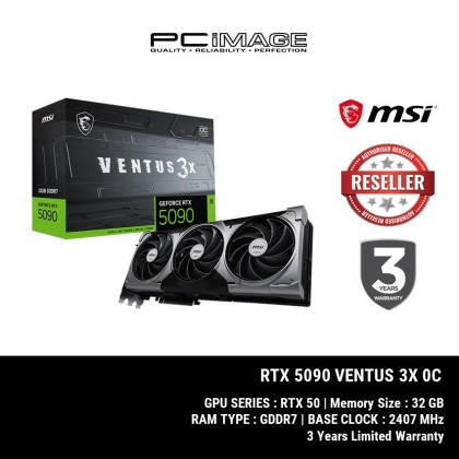MSI GEFORCE RTX5090 VENTUS 3X OC EDITION 32GB GDDR7 GPU GRAPHIC CARD