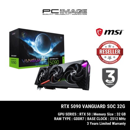 MSI GEFORCE RTX5090 VANGUARD SOC EDITION 32GB GDDR7 GPU GRAPHIC CARD MSI GEFORCE RTX5090 VANGUARD SOC EDITION 32GB GDDR7 GPU GRAPHIC CARD