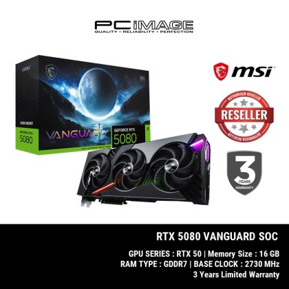 MSI GEFORCE RTX5080 VANGUARD SOC 16GB GDDR7 GPU GRAPHIC CARD MSI GEFORCE RTX5080 VANGUARD SOC 16GB GDDR7 GPU GRAPHIC CARD