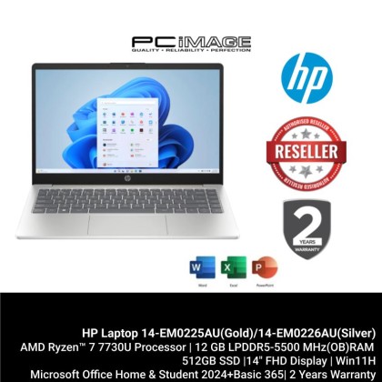 HP 14-EM0225AU/14-EM0226AU(R7-7730U/12GB DDR4 2DM 3200/512GB PCIE/RADEON/14" FHD/W11H/MS24+365 BASIC/2YW) HP 14-EM0225AU/14-EM0226AU(R7-7730U/12GB DDR4 2DM 3200/512GB PCIE/RADEON/14" FHD/W11H/MS24+365 BASIC/2YW)