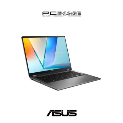 ASUS VIVOBOOK 14 FLIP OLED (TP3407S-AQL028WS) U7-258V, 32GB LPDDR5X, 1TB SSD, Intel ARC, 14" WUXGA OLED 60HZ, Win11H, OfficeHNS24+365 Basic, 2 Years Warranty Matte Grey