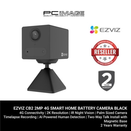 EZVIZ CB2 2MP 4G SMART HOME BATTERY CAMERA BLACK 2YW