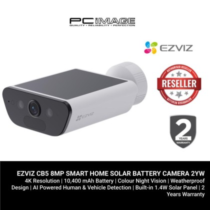 EZVIZ CB5 8MP SMART HOME SOLAR BATTERY CAMERA 2YW 