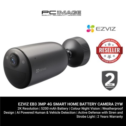 EZVIZ EB3 3MP 4G SMART HOME BATTERY CAMERA 2YW 