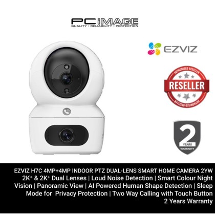 EZVIZ H7C 4MP+4MP INDOOR PTZ DUAL-LENS SMART HOME CAMERA 2YW 