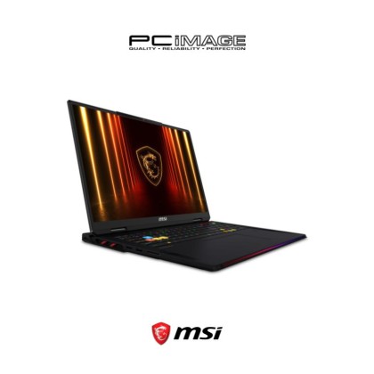 MSI Raider 18 HX AI A2XWJG-068MY 18" Gaming Laptop Core Black (U9-285HX AI, 64GB 6400Mhz, 4TB SSD, GeForce RTX5090 24GB, 18" UHD+ 120Hz, Win11H, 2YW)
