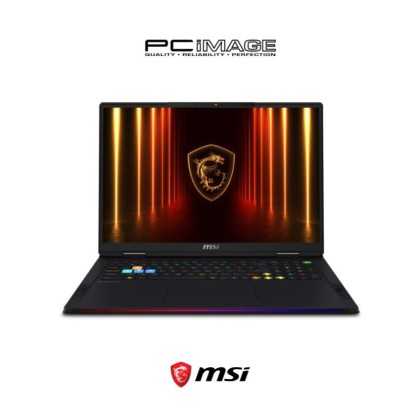 MSI Raider 18 HX AI A2XWJG-068MY 18" Gaming Laptop Core Black (U9-285HX AI, 64GB 6400Mhz, 4TB SSD, GeForce RTX5090 24GB, 18" UHD+ 120Hz, Win11H, 2YW)