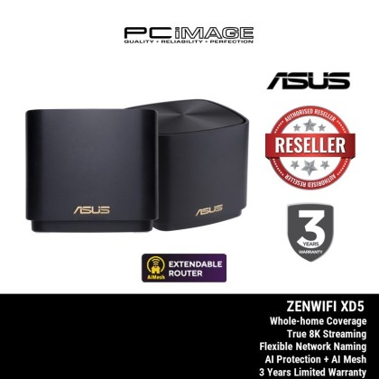 ASUS ZenWiFi XD5 WiFi 6 AX3000 Gigabit Mesh WiFi Router System AiMesh Certified Router ASUS ZenWiFi XD5 WiFi 6 AX3000 Gigabit Mesh WiFi Router System AiMesh Certified Router