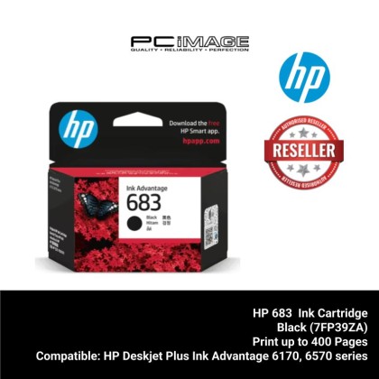 HP 683 Black Original Ink Advantage Cart 