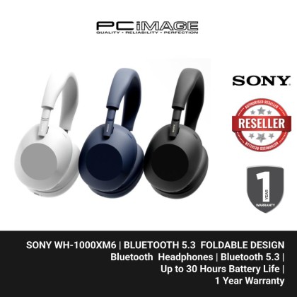 SONY WH-1000XM6 | BLUETOOTH 5.3  FOLDABLE DESIGN | 1YW