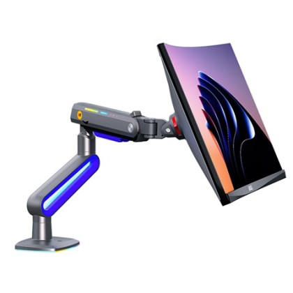 NB NORTH BAYOU G70 LED RGB MONITOR ARM GAS-STRUT FLEXI MOUNT 360 DEGREE ROTATABLE FOR 32" - 60", UP TO 20KG