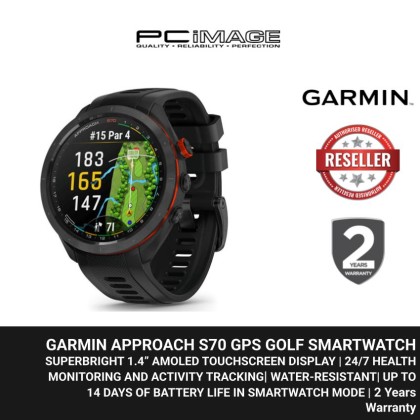 GARMIN APPROACH S70 | 47MM | GOLF GPS | BLACK | 2YW