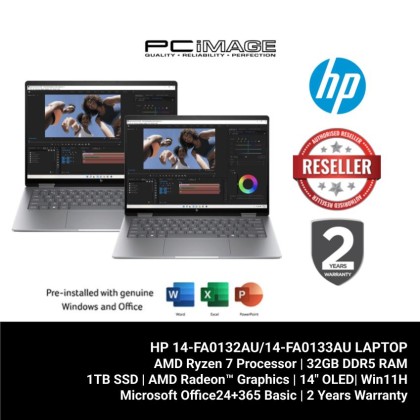 HP ENVY X360 14-FA0132AU/14-FA0133AU/W11H/MS24+BASIC 365/2YW+ADP/METEOR SILVER/GLACIER SILVER