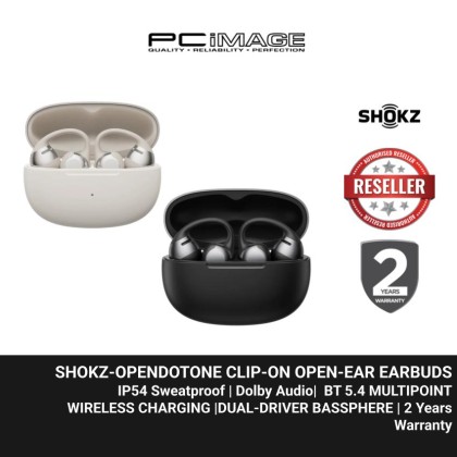 SHOKZ-OPENDOTONE CLIP‑ON OPEN‑EAR EARBUDS | 2YW