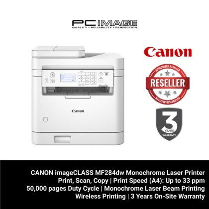 CANON imageCLASS MF284dw Monochrome Multifunction Laser Printer (PRINT/SCAN/COPY/DUPLEX PRINT/WIRELESS) + FREE RM50 TNG CANON imageCLASS MF284dw Monochrome Multifunction Laser Printer (PRINT/SCAN/COPY/DUPLEX PRINT/WIRELESS) + FREE RM50 TNG