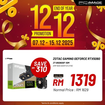 ZOTAC GAMING GEFORCE RTX5060 AMP 8GB GDDR7 GPU GRAPHIC CARD