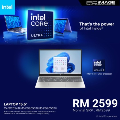 HP AI 15-FD2054TU/15-FD2055TU/15-FD2056TU 15.6" Laptop ULTRA 5-225U (12C)/16GB DDR5 5600/512GB PCIE/INTEL/15.6" FHD, Win11) HP AI 15-FD2054TU/15-FD2055TU/15-FD2056TU 15.6" Laptop ULTRA 5-225U (12C)/16GB DDR5 5600/512GB PCIE/INTEL/15.6" FHD, Win11)