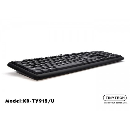  TINYTECH KB-TY912 USB COMPUTER KEYBOARD (BLACK)  