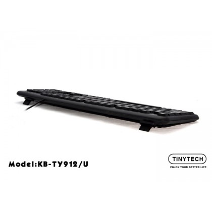  TINYTECH KB-TY912 USB COMPUTER KEYBOARD (BLACK)  