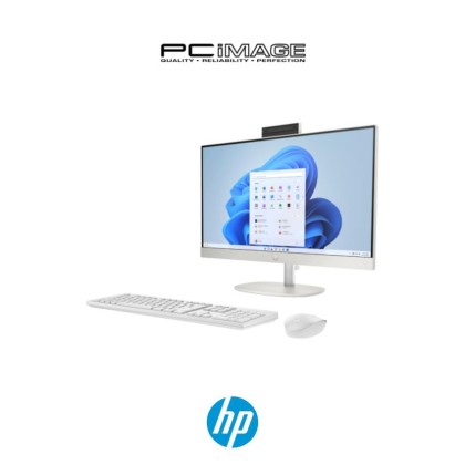 HP 24-CR0147D AIO Desktop PC White (R5-7520U, 16GB LPDDR5, 512GB SSD, Radeon, 23.8" IPS, Win11H, OfficeHNS24+365 Basic, 3YW)