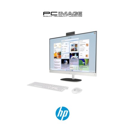 HP 27-CR0058D AIO Desktop PC White (i5-1335U, 8GB DDR4, 1TB SSD, Intel IrisXe, 27" FHD Touch, Win11H, OfficeHNS, 3YW)