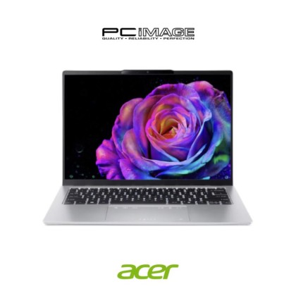 ACER Swift GO 14 SFG14-74-9950 14" Laptop Pure Silver (U9-285H, 32GB DDR5, 1TB SSD, Intel Arc, 14" WQXGA+ OLED, Win11H, OfficeHome24, 2YW) + FREE RM150 TNG