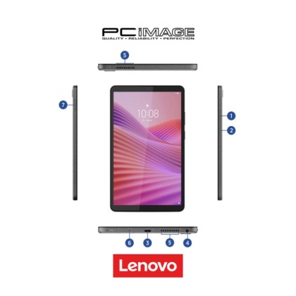 LENOVO TAB ONE ZAF10016MY/G85/4GB/64GB EMMC/4G LTE/8.7" HD 60HZ TOUCH/4G LTE/ANDROID 14/1YW CARRY IN/LUNA GREY (FOLIO CASE IN BOX)