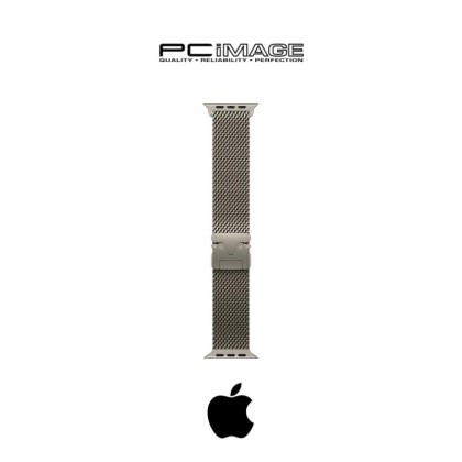 [ PRE-ORDER] APPLE Watch Ultra 3 GPS+CL 49MM Natural Titanium Case with Titanium Milanese Loop Band
