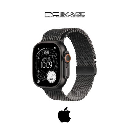 [ PRE-ORDER] APPLE Watch Ultra 3 GPS+CL 49MM Black Titanium Case with Titanium Milanese Loop Band