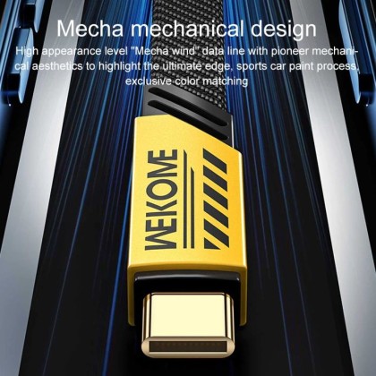 WEKOME WDC-191 MECHA SERIES PD20W TYPE-C TO LIGHTNING SUPER FAST CHARGING CABLE - 6MW