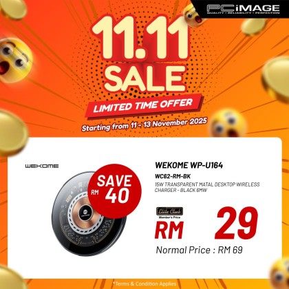 WEKOME WP-U164 15W TRANSPARENT MATAL DESKTOP WIRELESS CHARGER 