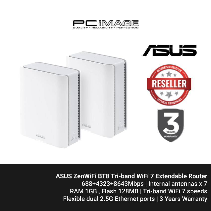 ASUS ZenWiFi BT8 Tri-band WiFi 7 (802.11be) Smart AiMesh