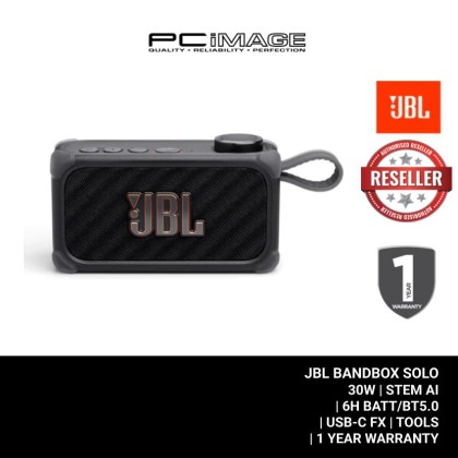 JBL BANDBOX SOLO (30W | STEM AI | 6H BATT/BT5.0 | USB-C FX | TOOLS | 1YW)