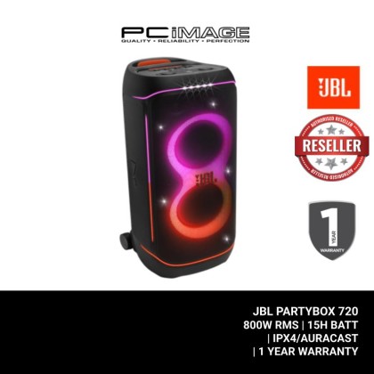 JBL PARTYBOX 720 800W RMS/15H BATT/IPX4/AURACAST/1YW