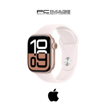 APPLE Watch Series 10 GPS 46MM Rose Gold Aluminium Case with Light Blush Sport Band (S/M)