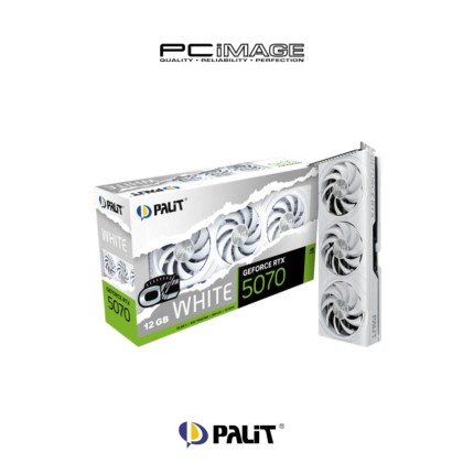 Palit GeForce RTX 5070 White OC 保証書なし PALIT GEFORCE RTX5070 WHITE OC 12GB GDDR7 (3YW) | PC Image