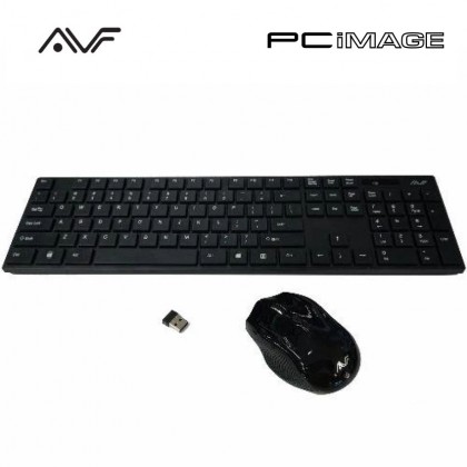 AVF AKM8000G 2.4G Wireless Keyboard and Mouse Combo Set-Black