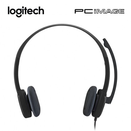 LOGITECH H151 SINGLE PIN STEREO HEADSET-BLACK (981-000587)