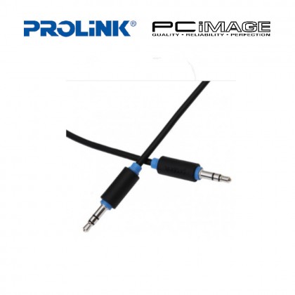 PROLINK PB105-0050 BLACK AUDIO 0.5M CABLE 3.5MM ST PLUG TO 3.5MM ST PLUG