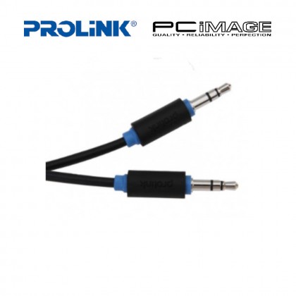 PROLINK PB105-0500 BLACK AUDIO 5.0M CABLE 3.5MM ST PLUG TO 3.5MM ST PLUG